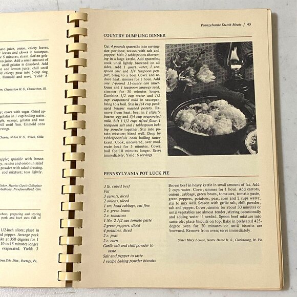 Americana Cookery Spiral Bound Cookbook Vintage 70s - Picture 5 of 6